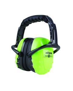 SRWS23407 image(0) - Sellstrom Earmuffs - HPD425 Premium Series - Dielectric - NRR 25 - Hi-Viz Green/Black