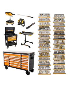 KDTMEGAMOD1268 image(0) - GEARWRENCH 1268 Piece MEGAMOD Master Mechanics Tool Set Inch Premium Modular Foam Trays with Tool Storage