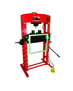 INT854ASD image(0) - American Forge & Foundry Shop Press - 50 Ton Capacity - Foot Operated Air Motor/Manual Pump W/ Hydraulic Ram - Built In Polycarbonate Press Guard - 10 pc  Pin & Bearing Press Adapter Set Included - SUPER DUTY