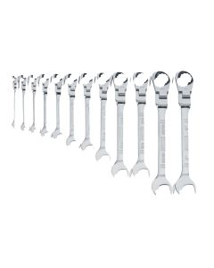DWTDWMT19231 image(0) - DEWALT Ratcheting Wrench Set, SAE, Flexible, 12-Piece