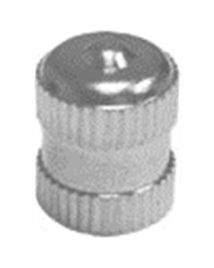 TMRTI103-100 image(1) - Tire Mechanic's Resource 100-pk of Long Metal Dome Tire Valve Cap with Seal