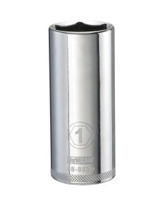 DWTDWMT88953OSP image(0) - DEWALT 6 Point 1/2" Drive Deep Socket 1" SAE