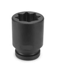 Grey Pneumatic 1" Drive x 1" Deep - 8 Point Socket