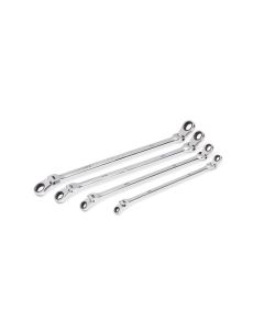 KDT86831 image(0) - GEARWRENCH 4 Piece 90-Tooth 12 Point SAE GearBox Double Flex Ratcheting Wrench Set