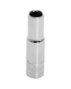 WLMW38710 image(0) - Wilmar Corp. / Performance Tool 3/8" Drive 10mm 12pt Deep Socket