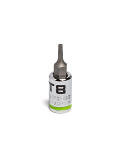 GETGEAST8RPT image(0) - Grip Edge Tools 1/4" Dr RPT Star Bit Socket T8