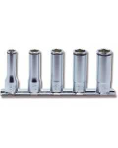 KKNRS3350M-5 image(0) - Ko-ken USA 3/8 Sq. Dr. Deep NUT GRIP Socket Set 8mm-14mm - 5 pieces