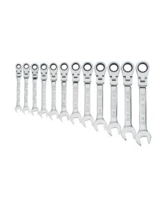 DWTDWMT19229 image(0) - DEWALT Ratcheting Wrench Set, Mm, Flexible, 12-Piece (12Pc)