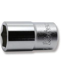 KKN2400A-11-32 image(0) - Ko-ken USA 2400A-11/32 1/4 Square Drive Socket 11/32 6 Point Length 22 mm