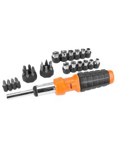 WLMW9082 image(0) - Wilmar Corp. / Performance Tool 34 Piece Socket and Bit Driver Set