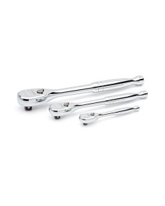KDT81206P image(0) - GEARWRENCH 3 Piece 1/4 Inch, 3/8 Inch & 1/2 Inch Drive 120XP Teardrop Ratchet Set
