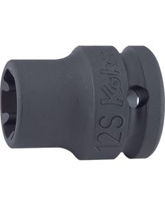 KKN14401LH-6S image(0) - Ko-ken USA 14401LH-6S 1/2 Sq. Dr. Socket 6S Length 38mm