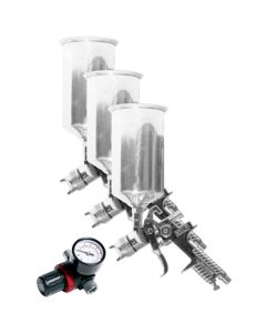 WLMM707 image(0) - Wilmar Corp. / Performance Tool 3 Piece Production Spray Gun Set