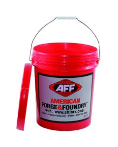 INTAFFBUCKET image(0) - American Forge & Foundry Plastic Bucket with Lid - 5 Gallon - Heavy Duty - Red