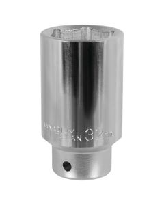 WLMW1297 image(0) - Wilmar Corp. / Performance Tool 32mm FWD Axle Nut Socket CrV