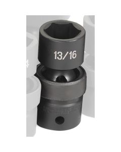 Grey Pneumatic 1/2" Drive x 13/16" Standard Universal Socket