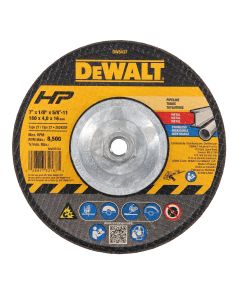 DWTDW8437 image(0) - DEWALT 7-Inch By 1/8-Inch By 5/8-Inch-11 Pipeline Cutting Wheel