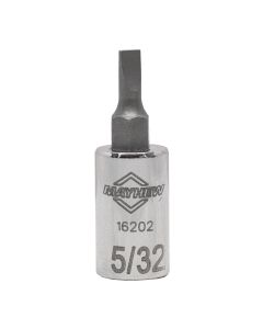 MAY16202 image(1) - Mayhew Mayhew 5/32-Inch Slotted Short Insert Socket Bit, 1/4-Inch Drive
