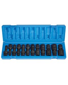GRE1212UD image(0) - Grey Pneumatic 3/8" Dr. 12 Piece Deep Length Fract. Universal Set