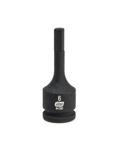 KDT84391 image(0) - GEARWRENCH 3/8 Inch Drive Hex Bit Impact Metric Socket 6mm