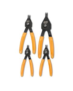 KDT89712 image(0) - GEARWRENCH 4 Piece Convertible Push Button Snap Ring Pliers Set