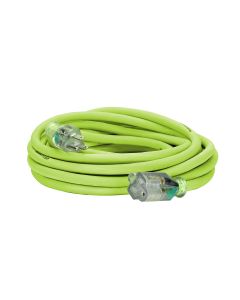 LEGFZ512825 image(0) - Legacy Manufacturing Flexzilla Pro Extension Cord, 12/3 AWG SJTW, 25', Outdoor, Lighted Plug