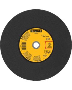 DWTDWA8032 image(0) - DEWALT 12 In x 1/8 in Aluminum Oxide Abrasive Chop / Cut-Off Blade with 1 in Arbor For Metal Cutting (1 Pack)