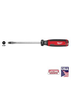 MLWMT208 image(1) - Milwaukee Tool 5/16 Inch Slotted 6 Inch Cushion Grip Demolition Screwdriver (USA)