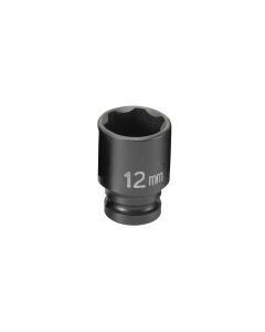 GRE912MS image(0) - Grey Pneumatic 1/4" Surface Drive x 12mm Standard  Socket