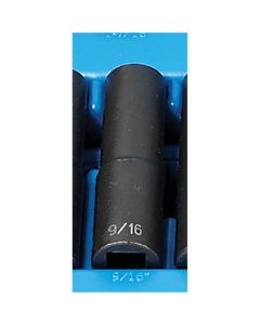 GRE2118D image(0) - Grey Pneumatic 1/2" Drive x 9/16" Deep - 12 Point Socket