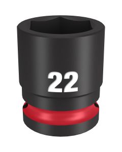 Milwaukee Tool SHOCKWAVE Impact Duty  1/2"Drive 22MM Standard 6 Point Socket