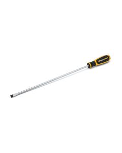 KDT80021H image(0) - GearWrench 3/8 Inch x 16 Inch Slotted Dual Material Screwdriver