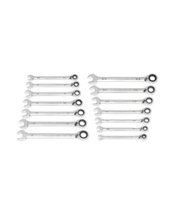 KDT86660 image(0) - GEARWRENCH 14 Piece 90-Tooth 12 Point SAE Reversible Ratcheting Wrench Set