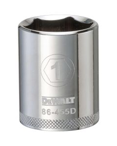 DWTDWMT86455OSP image(0) - DEWALT 6 Point 1/2" Drive Socket 1" SAE