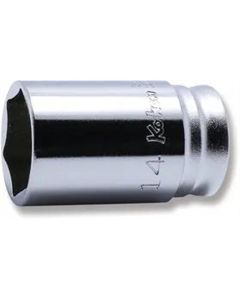KKN2300XZ-14 image(0) - Ko-ken USA 2300XZ-14 1/4 Square Drive Socket 14 mm 6 Point Length 30 mm Z-series