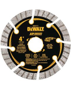 DWTDW4711T image(0) - DEWALT XP 4" All-Purpose Segmented Diamond Blades