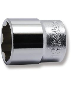 KKN3410M-18 image(0) - Ko-ken USA 3410M-18 3/8 Square Drive Socket 18 mm Surface Length 30 mm