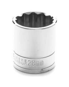 WLMW32828 image(0) - Wilmar Corp. / Performance Tool 1/2" Drive 28mm 12pt Socket