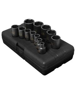 SUN3360 image(0) - SUNEX SOCKET SET IMPACT 3/8IN. DRIVE 12 PC STD SAE