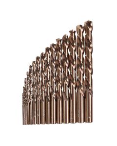 KNK15KK6 image(0) - KnKut KnKut 15 Piece Left Hand Jobber Length Drill Bit Set 1/16"-1/2" by 32nds