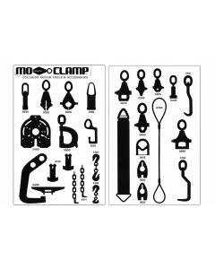 MOC5079 image(0) - Mo-Clamp MoClamp #10 Tool Board w/Hook Set