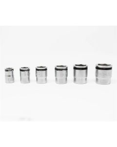 KKNRS2450AS-6 image(0) - Ko-ken USA 1/4" Sq.Dr. Nut-Grip SAE Short Socket Rail Set, 6 pcs.