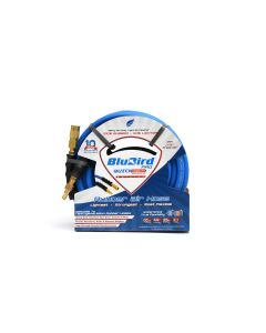 BLBBB38100-QC image(0) - BluBird Rubber Air Hose Assembly 3/8" x 100' w/ Quick Connects