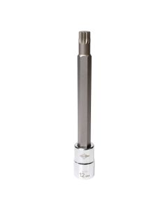 MAY16733 image(0) - Mayhew Mayhew 12 MM Triple Square Long Insert Socket Bit, 1/2-Inch Drive