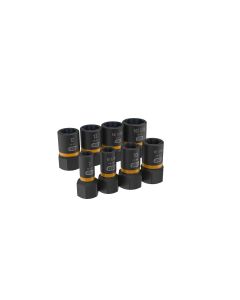 KDT84782 image(0) - GEARWRENCH 8 Piece 1/4 Inch & 3/8 Inch Drive Bolt Biter Impact Extraction Socket Set