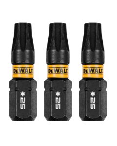 DWTDWAF1TX25IR3 image(0) - DEWALT 1In Torx T25 Flextorq 3Pk