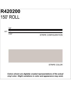 SHR420200 image(0) - SHARPLINE CONVERTING INC MS, 5/16" X 150'; New Pewter Metallic