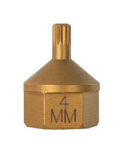 Mayhew No. 4 Triple Square Dual Drive Bit, 1/2" Drive
