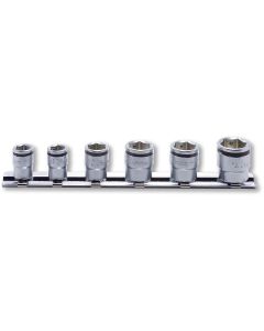KKNRS2450MS-6 image(0) - Ko-ken USA 1/4 Sq. Dr. Short NUT GRIP Socket Set, 7-14mm - 6 pieces