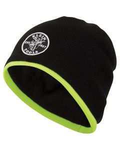 Klein Tools Heavy Knit Hat, Black, Vintage Patch Logo
